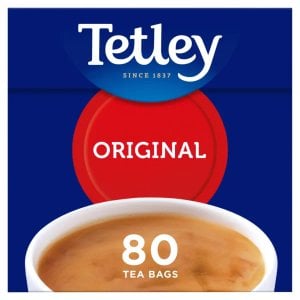 Tetley Original English Breakfast, 80 Tea Bags 250g, Black Tea, Tata Consumer Products UK Group Limited. Sold by Teas.co.uk.