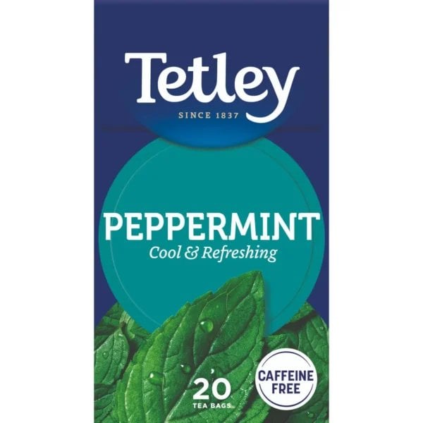 Tetley Peppermint, 20 Tea Bags 32g, Fruit and Herbal Tea, Tata Consumer Products UK Group Limited. Sold by Teas.co.uk.