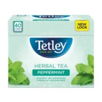Tetley Peppermint Herbal Tea, 40 Tea Bags 64g, English Tea, Tata Consumer Products UK Group Limited. Sold by Teas.co.uk.