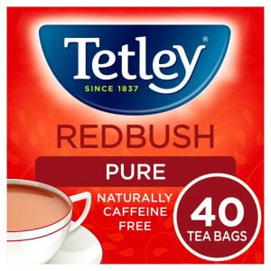 Tetley Redbush Pure, 40 Tea Bags 100g, English Tea, Tata Consumer Products UK Group Limited. Sold by Teas.co.uk.