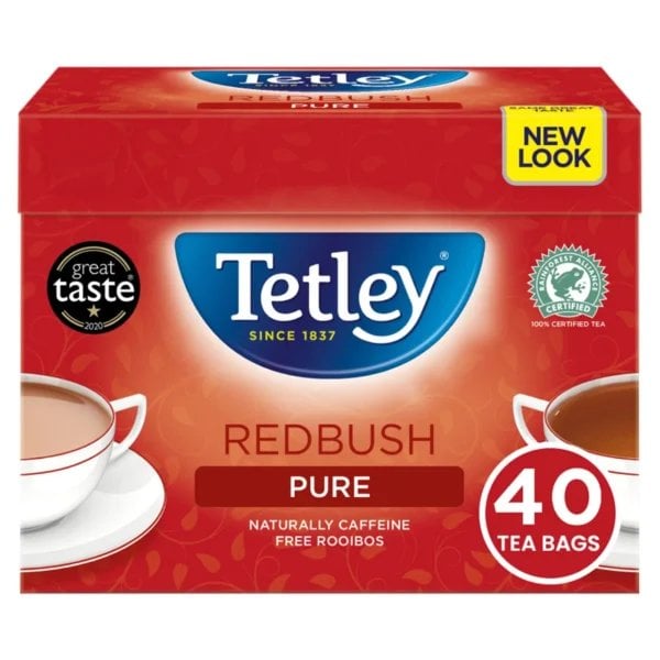 Tetley Redbush Pure, 40 Tea Bags 100G, Redbush, Tata Consumer Products Uk Group Limited. Sold By Teas.co.uk.