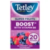 Www-Teas-Co-Uk-Tetley-Super-Fruits-Boost-Blueberry-And-Raspberry-20-Tea-Bags-40G-5000208069088-Front-Of-Box-Old-Design Tetley Super Fruits Boost Blueberry And Raspberry, 20 Tea Bags 40G