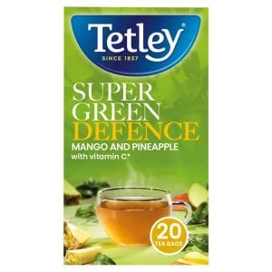 Tetley Super Green Defence Mango and Pineapple, 20 Tea Bags 40g
