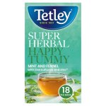 Tetley Super Herbal Happy Tummy Mint and Fennel, 20 Tea Bags 32.4g