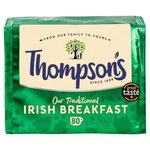 Thompson's Irish Breakfast, 80 Tea Bags 250g, front of box, available at teas.co.uk