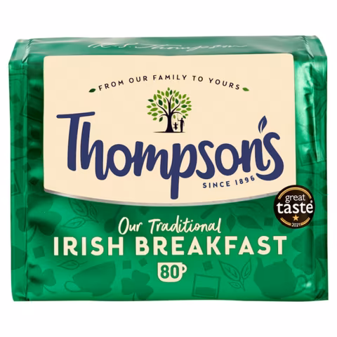 Thompson's Irish Breakfast, 80 Tea Bags 250g