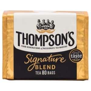 Thompson's Signature Blend, 80 Tea Bags 250g, front of packet, available at teas.co.uk