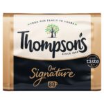 Thompson's Signature Blend, 80 Tea Bags 250g, front of packet view, available at teas.co.uk