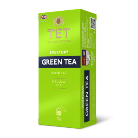 True English Tea (T.E.T) Everyday Green Tea, 20 Tea Bags 35g
