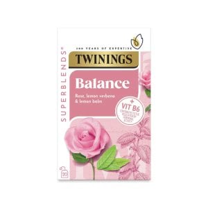 Twinings Balance, 20 Tea Bags 32g, Fruit and Herbal Tea, R. Twining and Company Limited. Sold by Teas.co.uk.