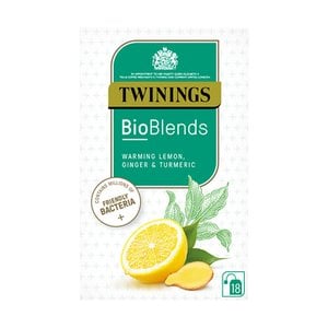 Twinings Bioblends Lemon, Ginger and Turmeric, 18 Tea Bags 40g