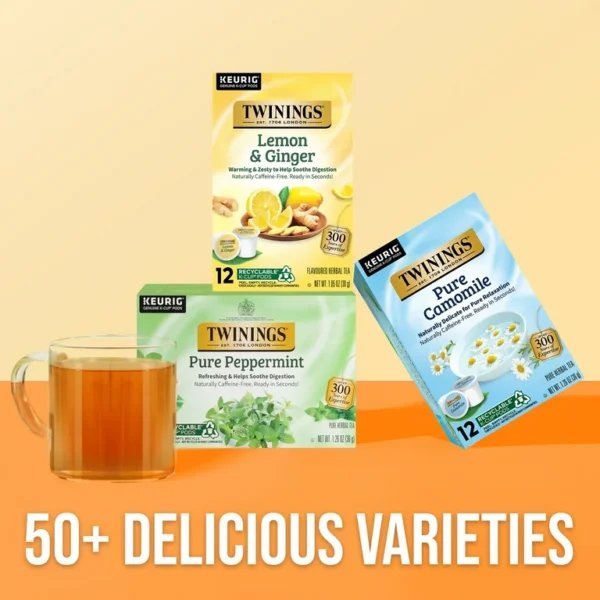 Twinings Blackcurrant and Blueberry, 20 Tea Bags 40g, Fruit and Herbal Tea, R. Twining and Company Limited. Sold by Teas.co.uk.