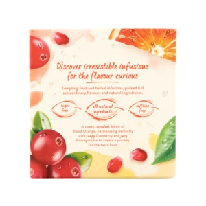Twinings Blood Orange and Cranberry, 20 Tea Bags 40g, Fruit and Herbal Tea, R. Twining and Company Limited. Sold by Teas.co.uk.