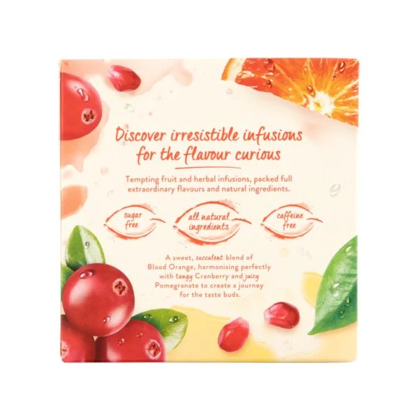 Twinings Blood Orange and Cranberry, 20 Tea Bags 40g, Fruit and Herbal Tea, R. Twining and Company Limited. Sold by Teas.co.uk.
