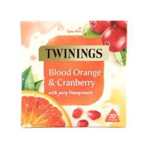 Twinings Blood Orange and Cranberry, 20 Tea Bags 40g, Fruit and Herbal Tea, R. Twining and Company Limited. Sold by Teas.co.uk.
