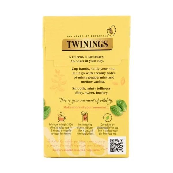 Twinings Buttermint, 20 Tea Bags 40g, Fruit and Herbal Tea, R. Twining and Company Limited. Sold by Teas.co.uk.