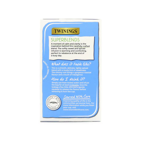 Www-Teas-Co-Uk-Twinings-Calm-20-Tea-Bags-30G-070177225872-Left-Side-Of-Box Twinings Calm, 20 Tea Bags 30G