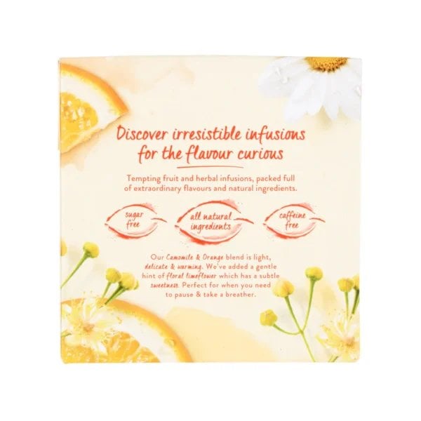 Twinings Camomile and Orange, 20 Tea Bags 30g, Fruit and Herbal Tea, R. Twining and Company Limited. Sold by Teas.co.uk.