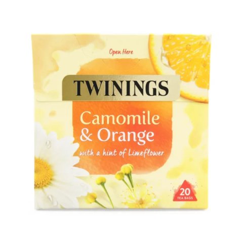 Twinings Camomile and Orange, 20 Tea Bags 30g, Fruit and Herbal Tea, R. Twining and Company Limited. Sold by Teas.co.uk.