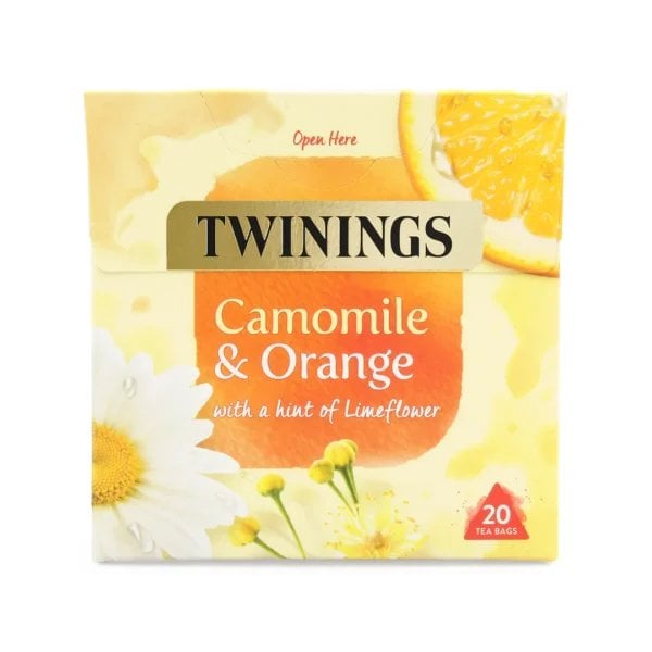 Twinings Camomile and Orange, 20 Tea Bags 30g, Fruit and Herbal Tea, R. Twining and Company Limited. Sold by Teas.co.uk.