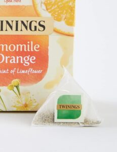 Twinings Camomile and Orange, 20 Tea Bags 30g, Fruit and Herbal Tea, R. Twining and Company Limited. Sold by Teas.co.uk.