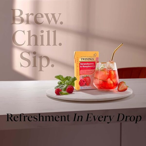 Twinings Cranberry and Raspberry, 20 Tea Bags 40g, Fruit and Herbal Tea, R. Twining and Company Limited. Sold by Teas.co.uk.