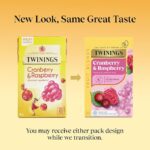 Twinings Cranberry and Raspberry, 20 Tea Bags 40g, Fruit and Herbal Tea, R. Twining and Company Limited. Sold by Teas.co.uk.
