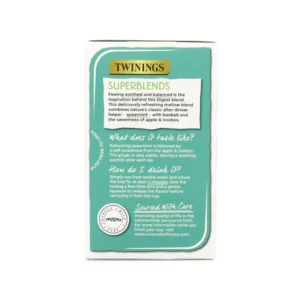 Twinings Digest, 20 Tea Bags 35g, Fruit and Herbal Tea, R. Twining and Company Limited. Sold by Teas.co.uk.