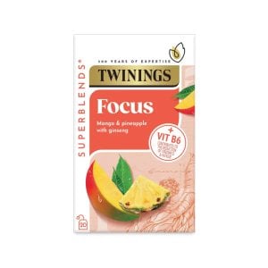Twinings Focus, 20 Tea Bags 30g, Fruit and Herbal Tea, R. Twining and Company Limited. Sold by Teas.co.uk.