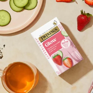 Twinings Glow, 20 Tea Bags 44g, Fruit and Herbal Tea, R. Twining and Company Limited. Sold by Teas.co.uk.