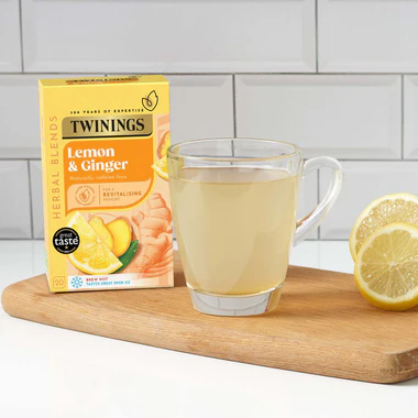 Twinings Lemon And Ginger, 20 Tea Bags 30G
