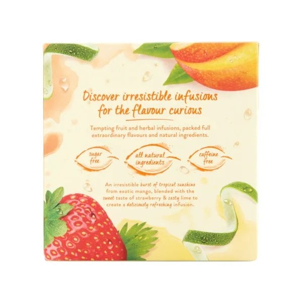 Twinings Mango and Strawberry, 20 Tea Bags 50g, Fruit and Herbal Tea, R. Twining and Company Limited. Sold by Teas.co.uk.