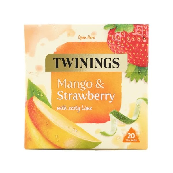 Twinings Mango and Strawberry, 20 Tea Bags 50g, Fruit and Herbal Tea, R. Twining and Company Limited. Sold by Teas.co.uk.
