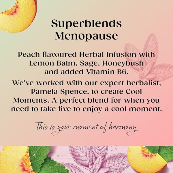 Twinings Menopause Cool Moments, 20 Tea Bags 40g, Fruit and Herbal Tea, R. Twining and Company Limited. Sold by Teas.co.uk.