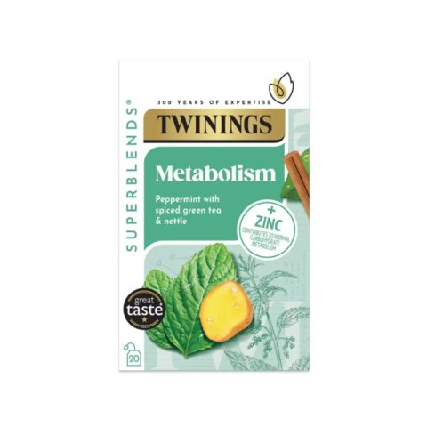 Twinings Metabolism, 20 Tea Bags 40g, Fruit and Herbal Tea, R. Twining and Company Limited. Sold by Teas.co.uk.