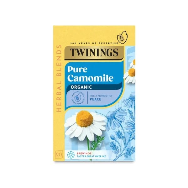 Twinings Organic Pure Chamomile, 20 Tea Bags 30g, Fruit and Herbal Tea, R. Twining and Company Limited. Sold by Teas.co.uk.
