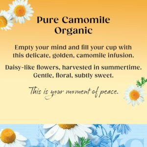 Twinings Organic Pure Chamomile, 20 Tea Bags 30g, Fruit and Herbal Tea, R. Twining and Company Limited. Sold by Teas.co.uk.