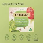 Twinings Peppermint and Strawberry, 20 Tea Bags 36g, Fruit and Herbal Tea, R. Twining and Company Limited. Sold by Teas.co.uk.