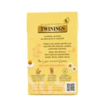 Twinings Pure Camomile, 20 Tea Bags 30g, back of box.webp, available at teas.co.uk