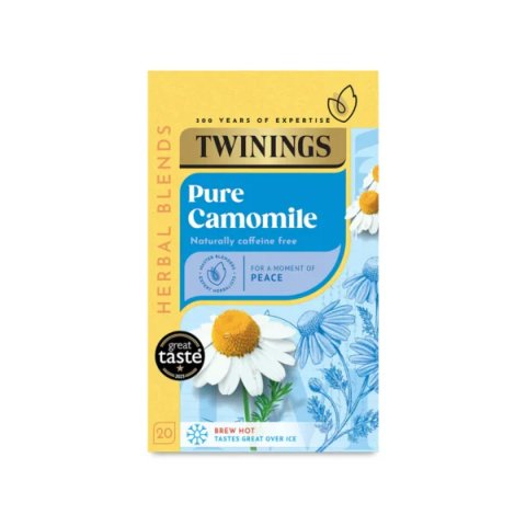 Twinings Pure Camomile, 20 Tea Bags 30g, Fruit and Herbal Tea, R. Twining and Company Limited. Sold by Teas.co.uk.