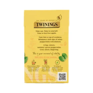 Twinings Pure Peppermint, 20 Tea Bags 40g, Fruit and Herbal Tea, R. Twining and Company Limited. Sold by Teas.co.uk.