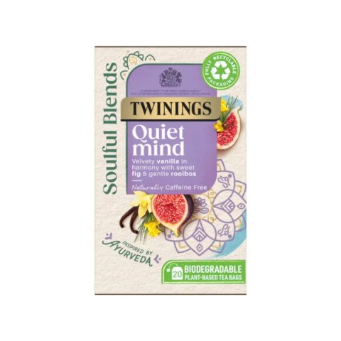 Twinings Quiet Mind, 20 Tea Bags 40g, Fruit and Herbal Tea, R. Twining and Company Limited. Sold by Teas.co.uk.