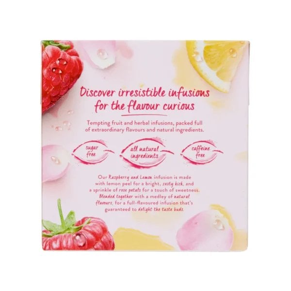 Twinings Raspberry and Lemon, 20 Tea Bags 40g, Fruit and Herbal Tea, R. Twining and Company Limited. Sold by Teas.co.uk.