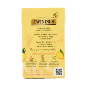 Twinings Spiced Ginger, 20 Tea Bags 35g, Fruit and Herbal Tea, R. Twining and Company Limited. Sold by Teas.co.uk.