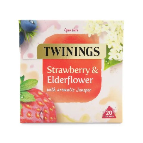 Twinings Strawberry and Elderflower, 20 Tea Bags 40g, Fruit and Herbal Tea, R. Twining and Company Limited. Sold by Teas.co.uk.