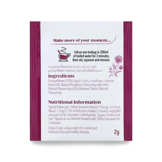 Www-Teas-Co-Uk-Twinings-Sweet-Dreams-20-Tea-Bags-40G-070177231217-Back-Of-Tea-Bag-Enverlope Twinings Sweet Dreams, 20 Tea Bags 40G