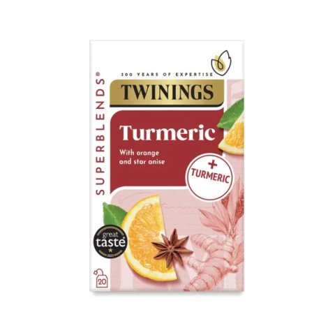 Twinings Turmeric, 20 Tea Bags 40g, Fruit and Herbal Tea, R. Twining and Company Limited. Sold by Teas.co.uk.