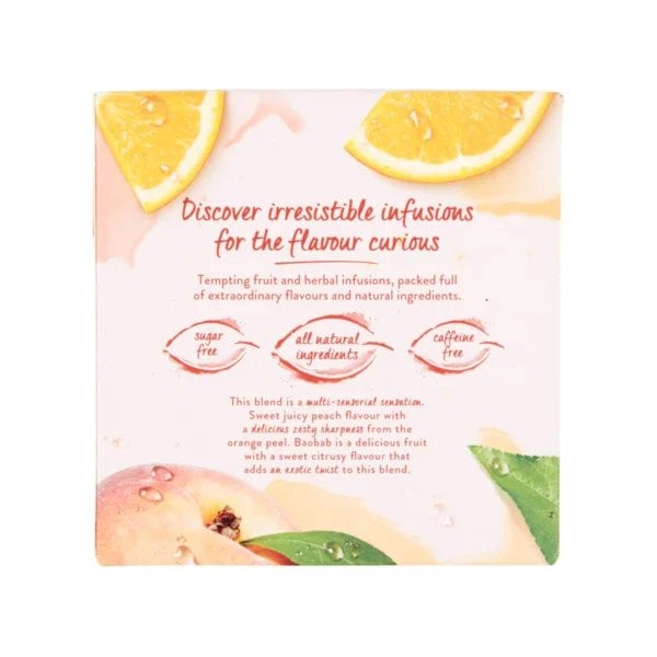 Twinings Peach And Orange, 20 Tea Bags 40G, Fruit And Herbal Tea, R. Twining And Company Limited. Sold By Teas.co.uk.