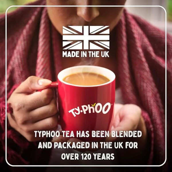 Typhoo Original Breakfast, 80 Tea Bags 290g, Black Tea, Typhoo Tea Limited. Sold by Teas.co.uk.