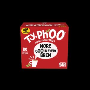 Typhoo Original Breakfast, 80 Tea Bags 290g, Black Tea, Typhoo Tea Limited. Sold by Teas.co.uk.